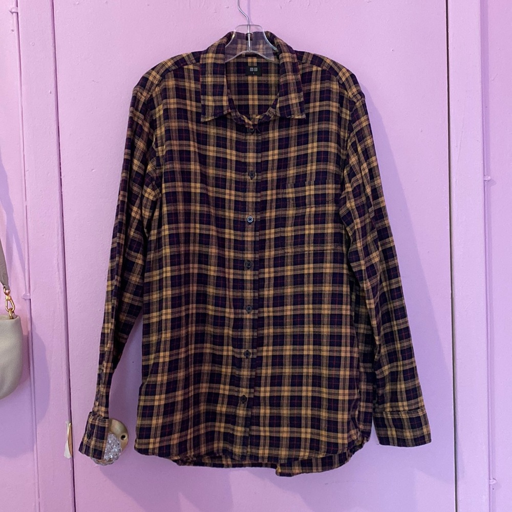 Uniqlo Plaid Flannel Shirt Size Small